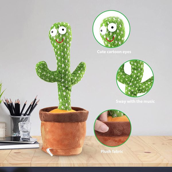 Dancing, Talking Cactus | Tree Cactus Plush Toy